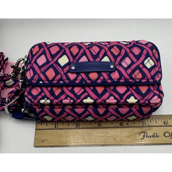 Vera Bradley ~ All In One Crossbody ~‎ Katalina Pink Diamonds ~ New with Tags - Picture 8 of 10